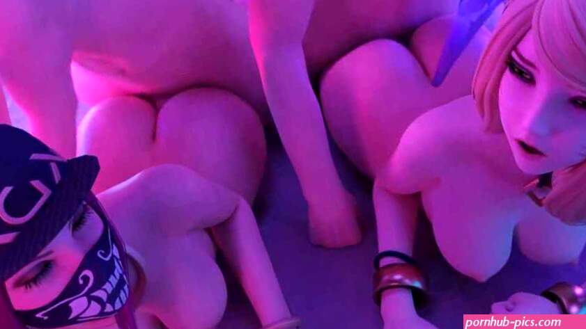 Orgy Party w KDA Ahri and Akali Thecount League of Legends