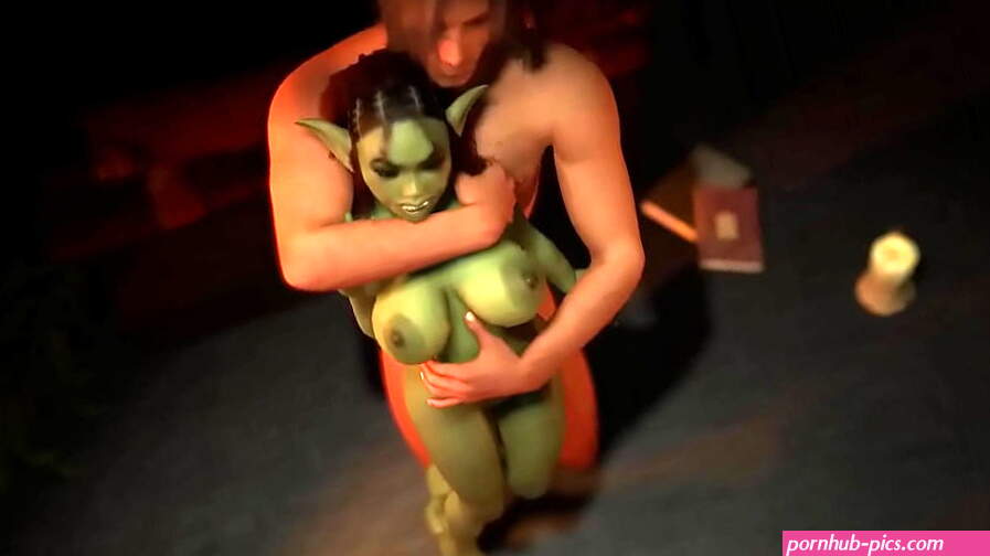 Fucking a Sexy Busty Goblin Girl Standing