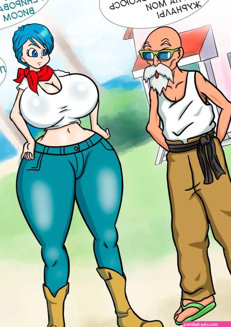 Dragon Ball.. Bulma and Roshi. Dibuctor.