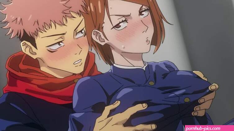 Nobara With Yuji in the Dressing Room