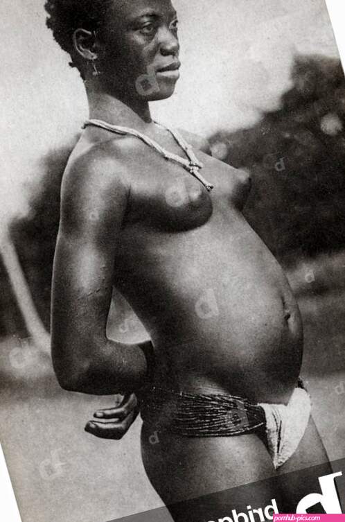 Image of Ebrie woman c.1930 bw photo