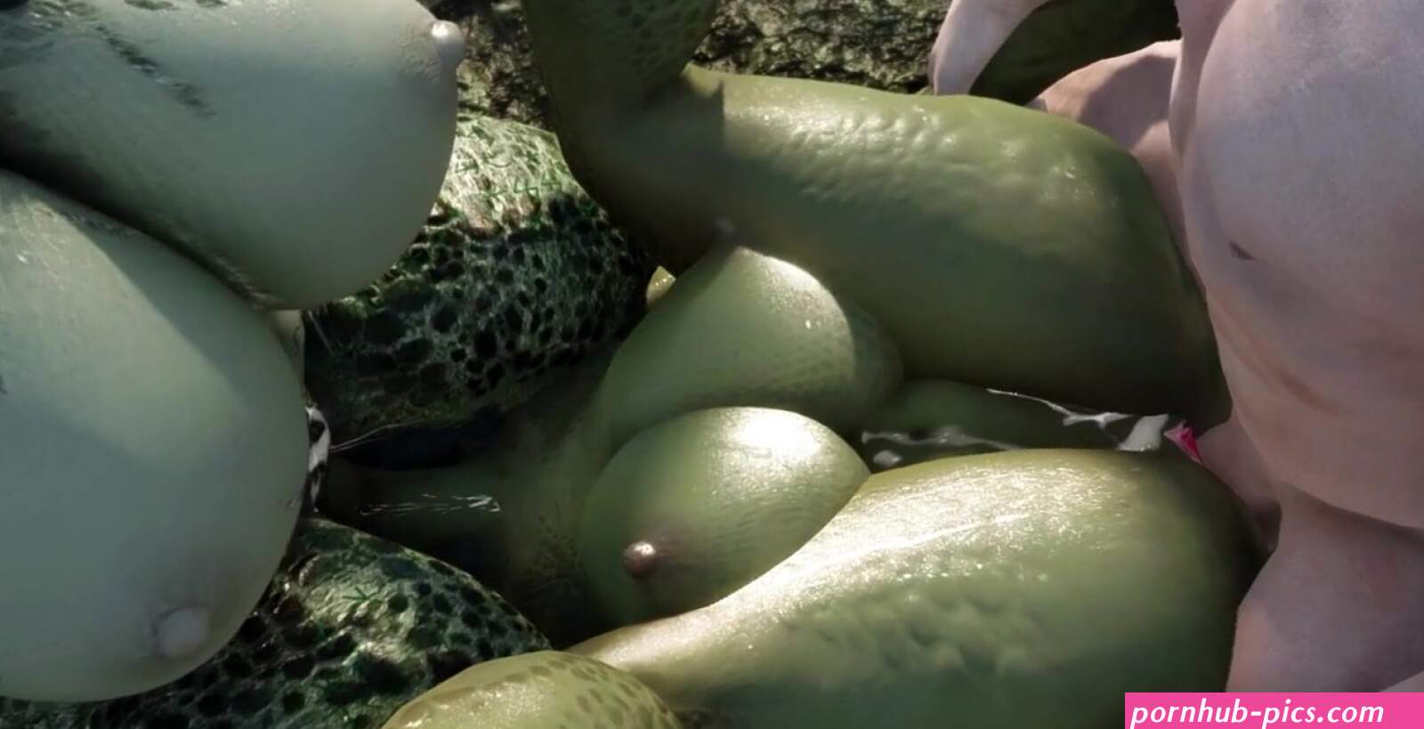 Two Curvy Half-Argonian Sluts and a Dragonborn