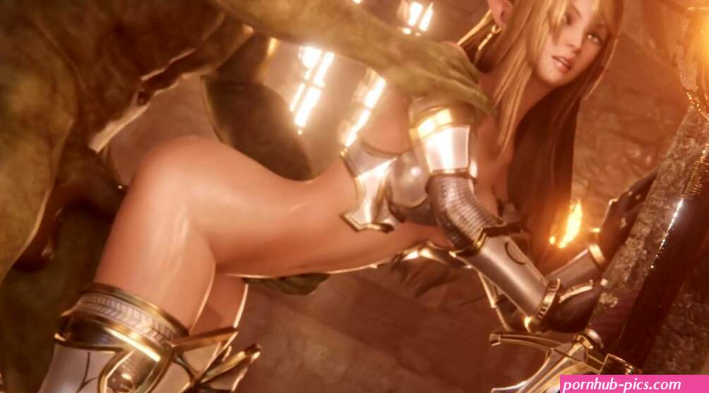 Female Elf Warrior Conquered by Orc in Sex Animation