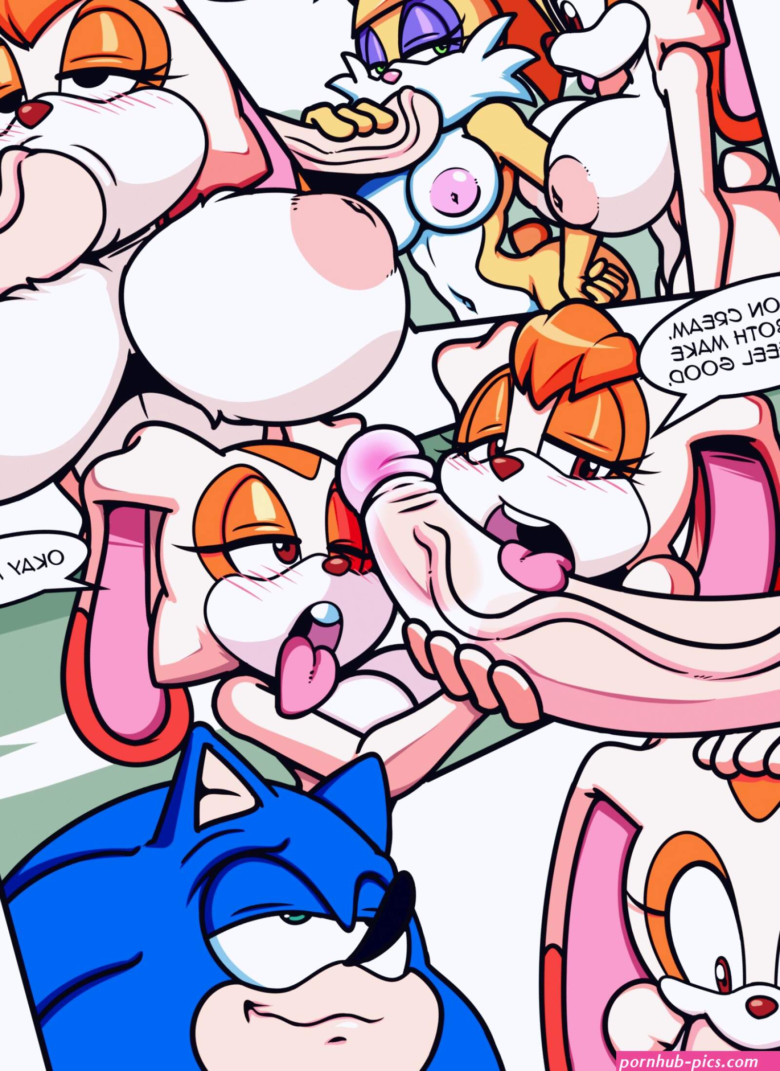 Sonic Girls Easter porn comic