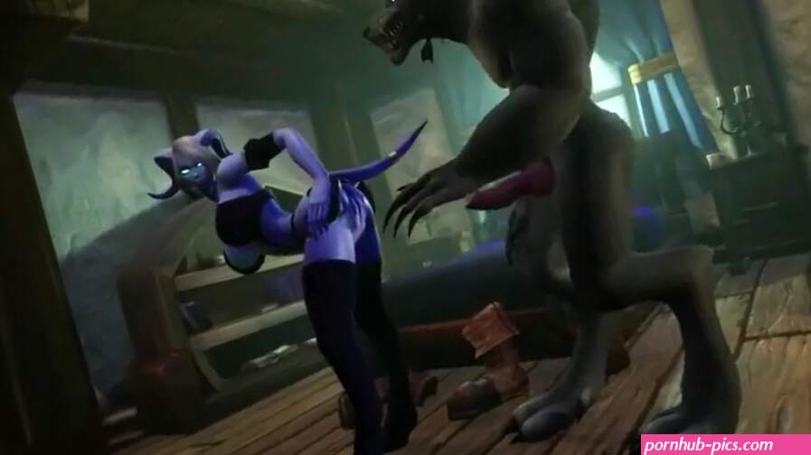 Draenei has Sex With a Transforming Werewolf