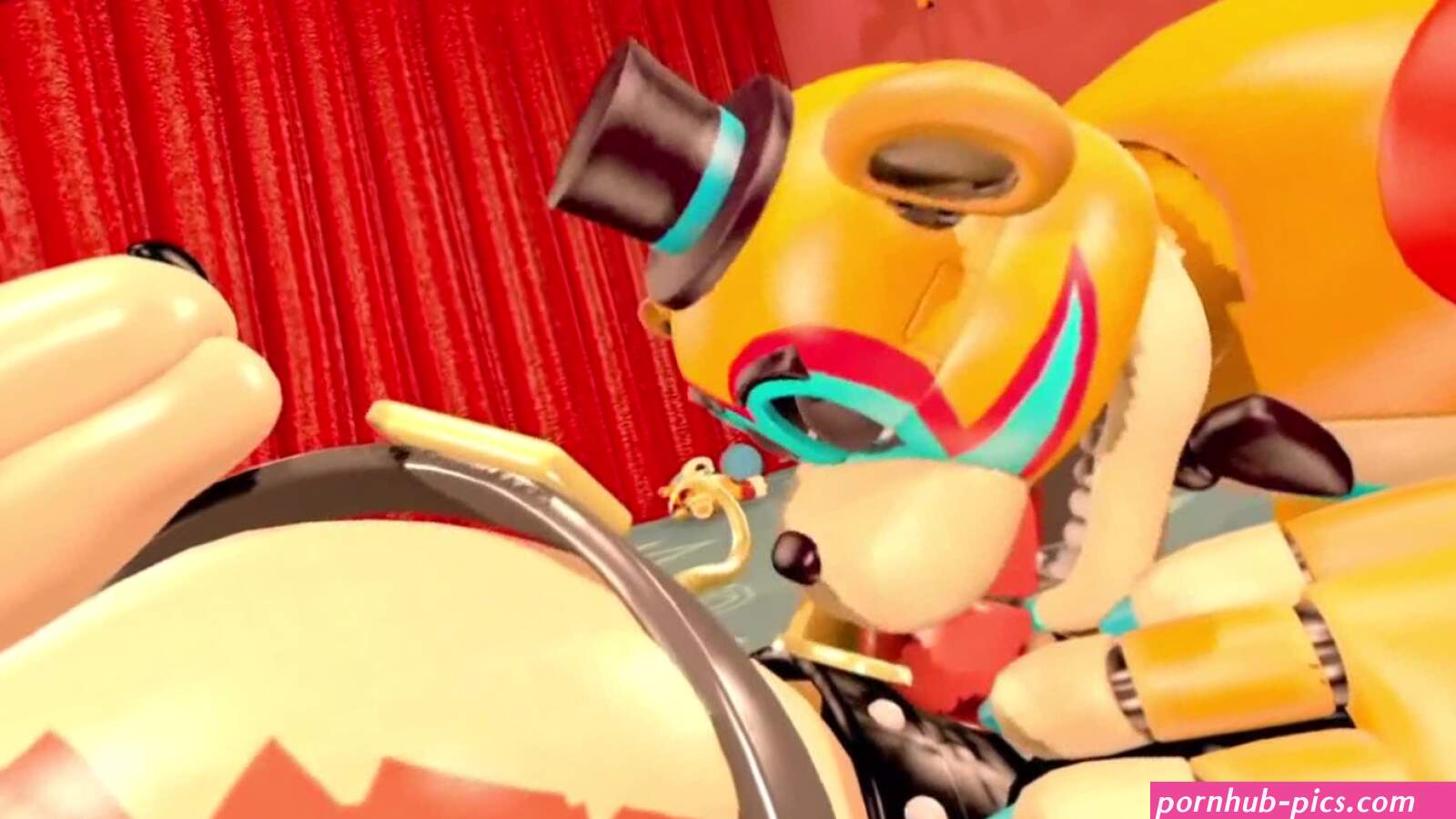 Five Nights At Freddys Glamrock Foxy fnaf Anal 2023