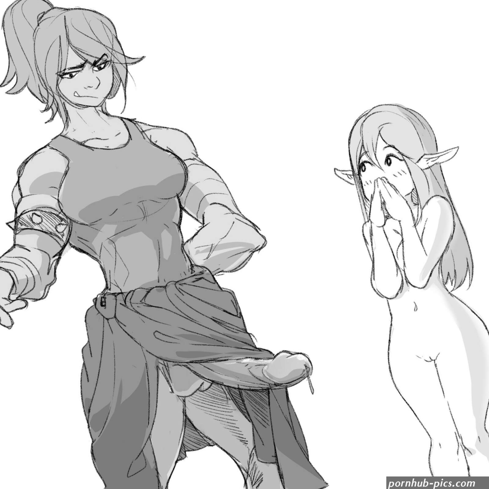 Futa Orc The Elf comic porn
