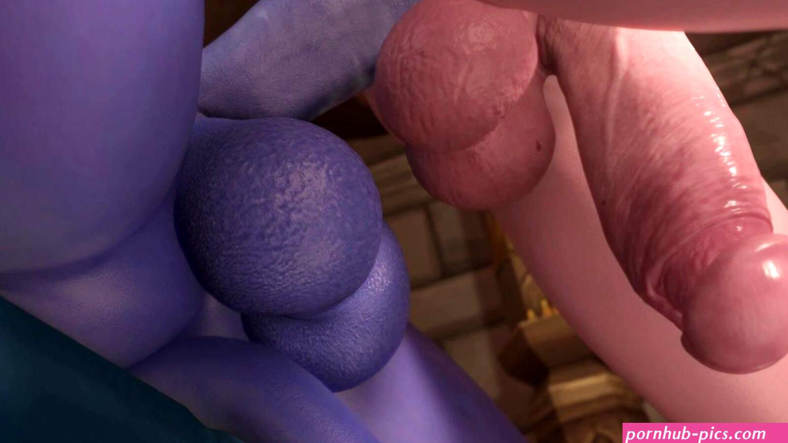 3D Futa Elf Enjoying Huge Succubus Cock Right in the Ass