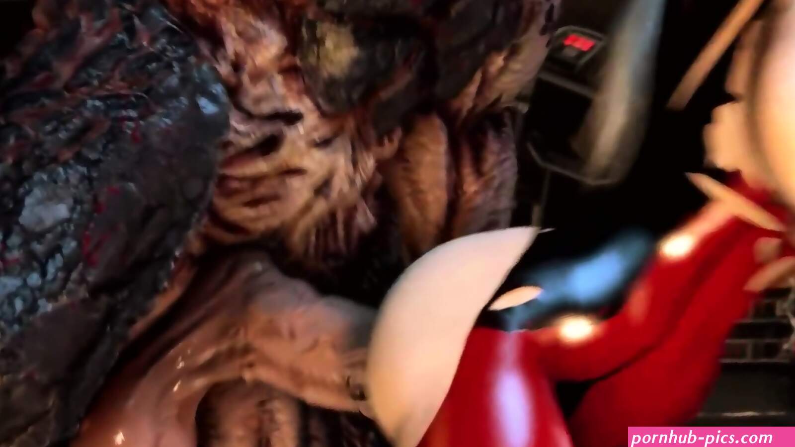 A big monster fucks an insatiable bitch with his huge dick animation horror sex video