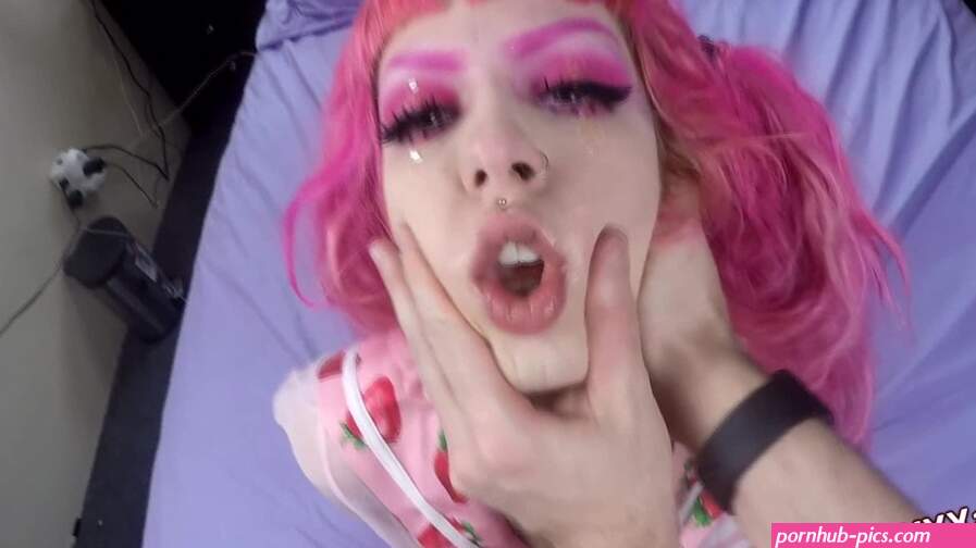 Slutty pink-haired schoolgirl Tenshii Tushii being an obedient fuckslave