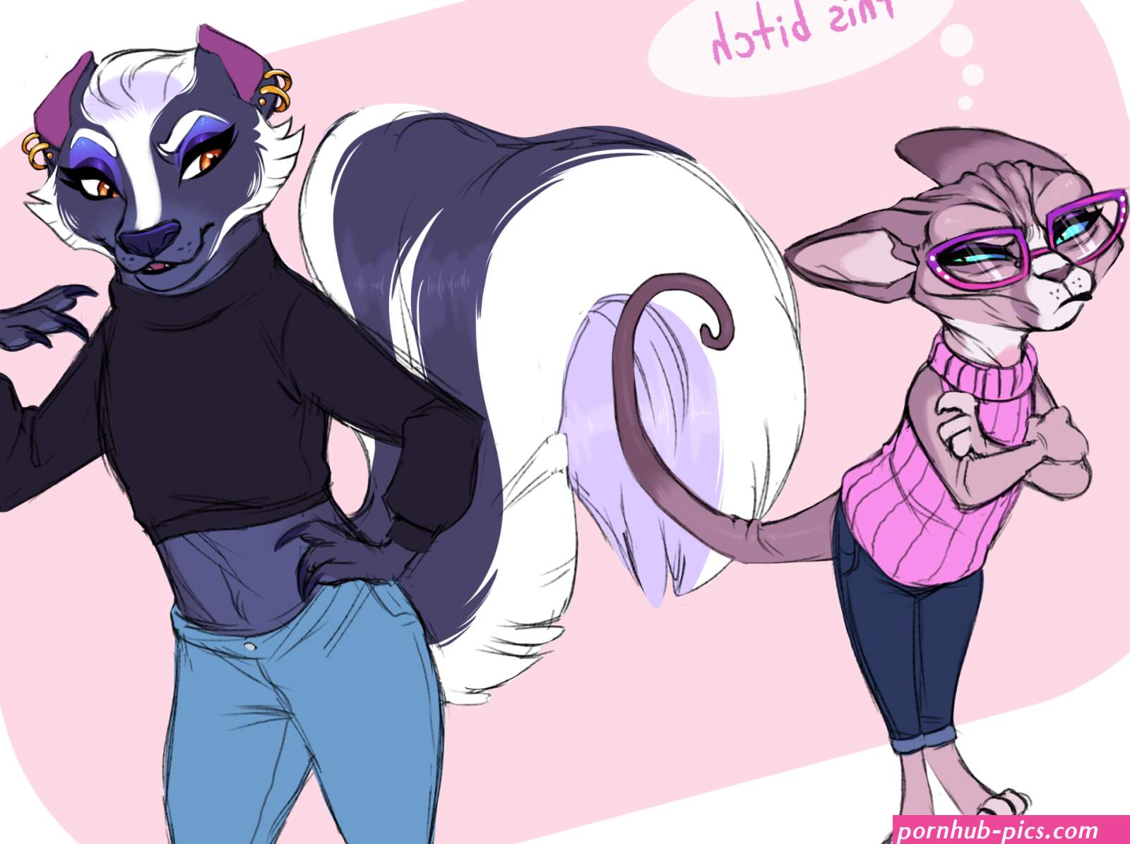 Fuzzbutts: Catty Rivalry by lopoddity from Patreon