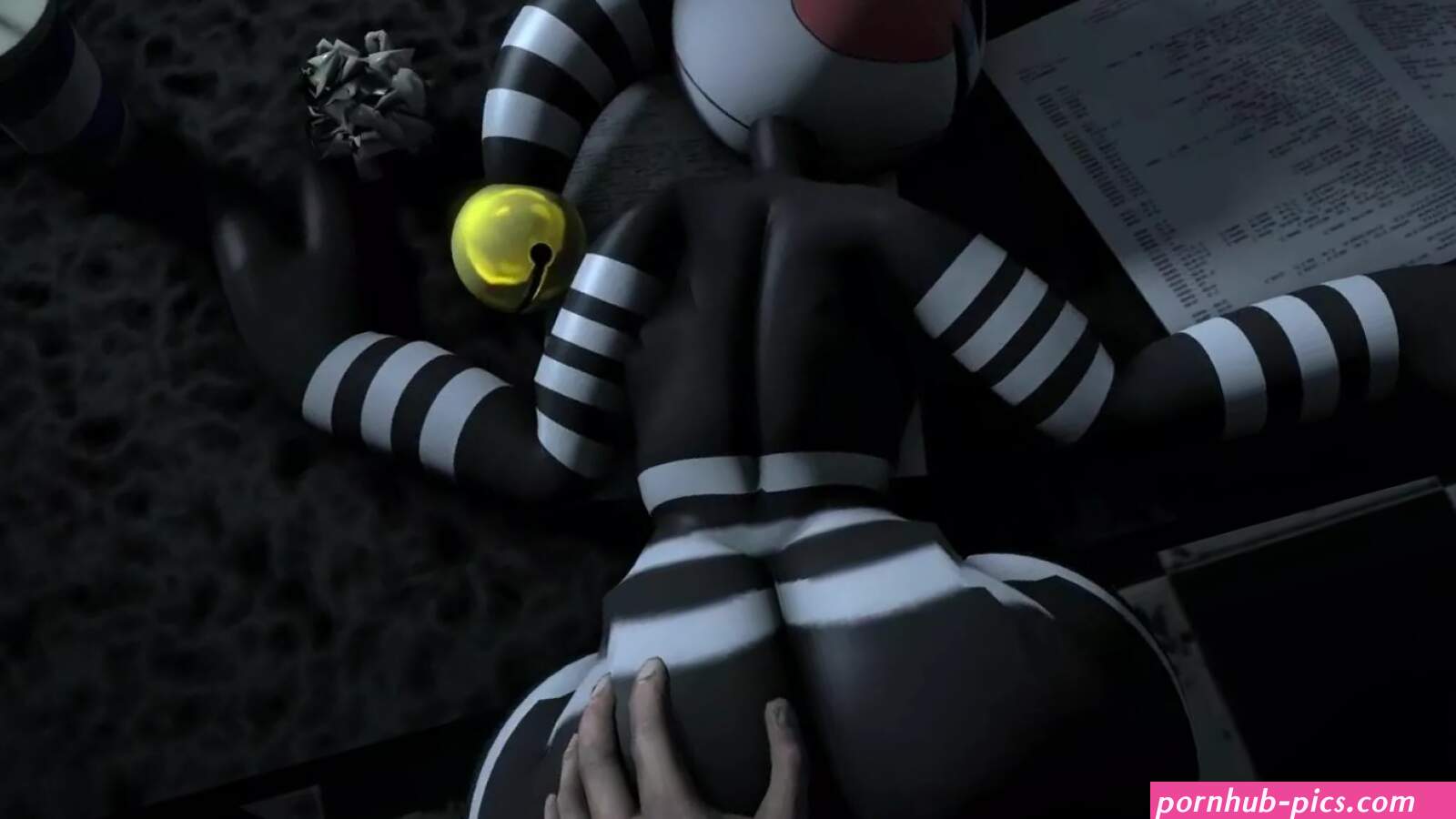 Puppet getting fuck in the security office