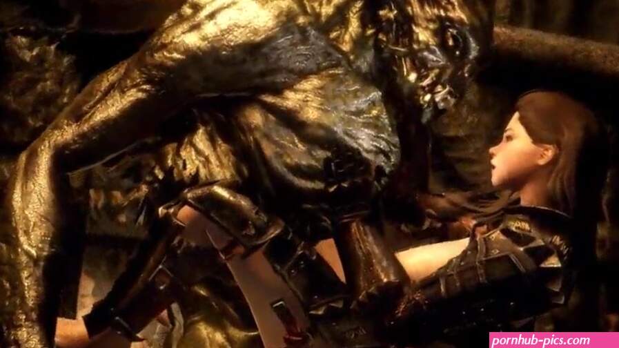 Female Dovahkiin Meets Several Monsters In Skyrim Compilation Troll Giant Gargoyle Werewolf watch online