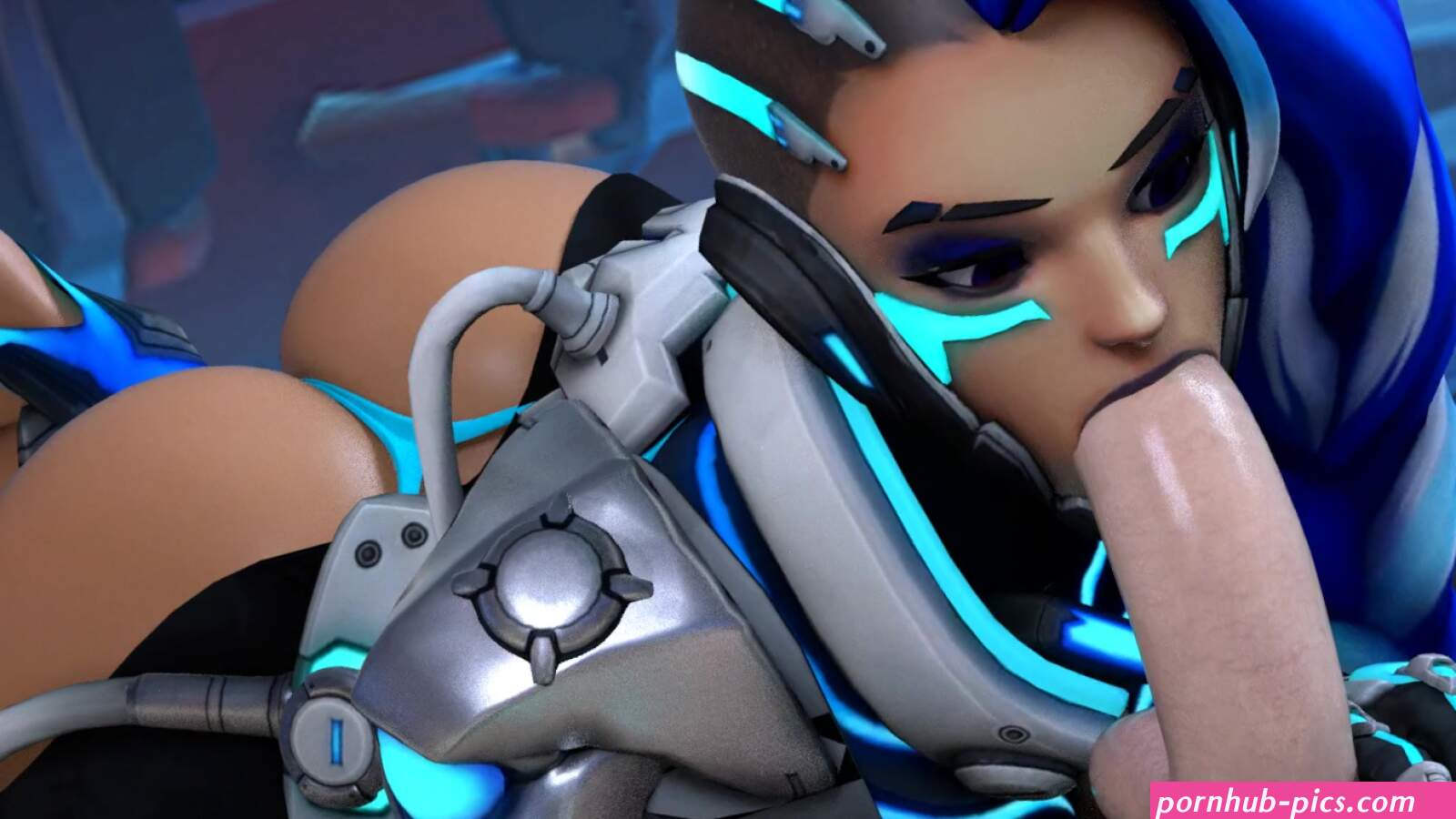 Sombra gives blowjob