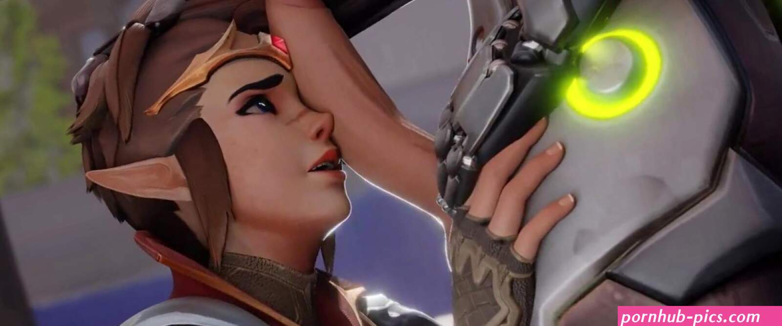 Adventurer Tracer trying her very best on Genji