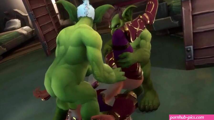 An Elf has a Threesome with two Goblins