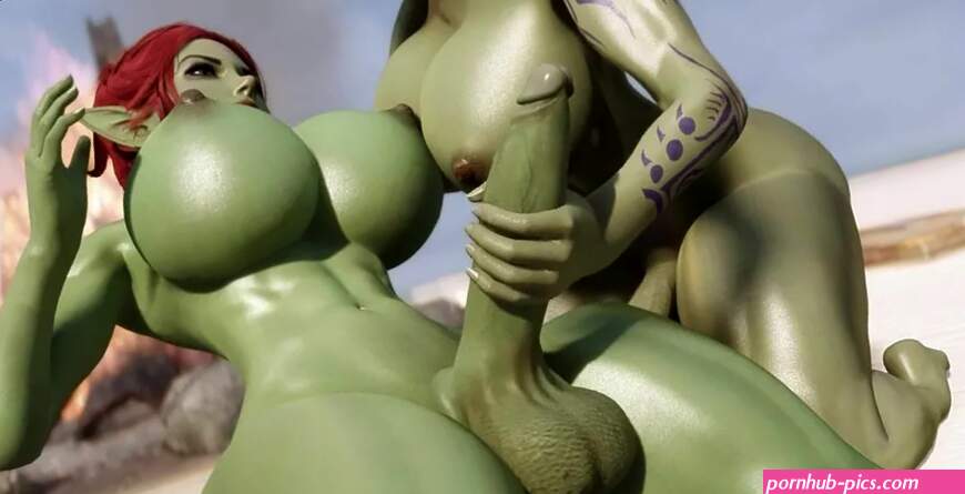 Two Futanari Goblin and their sex on the beach Part 1