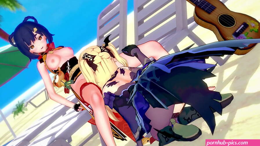 Xiangling and Fischl Lesbian Sex