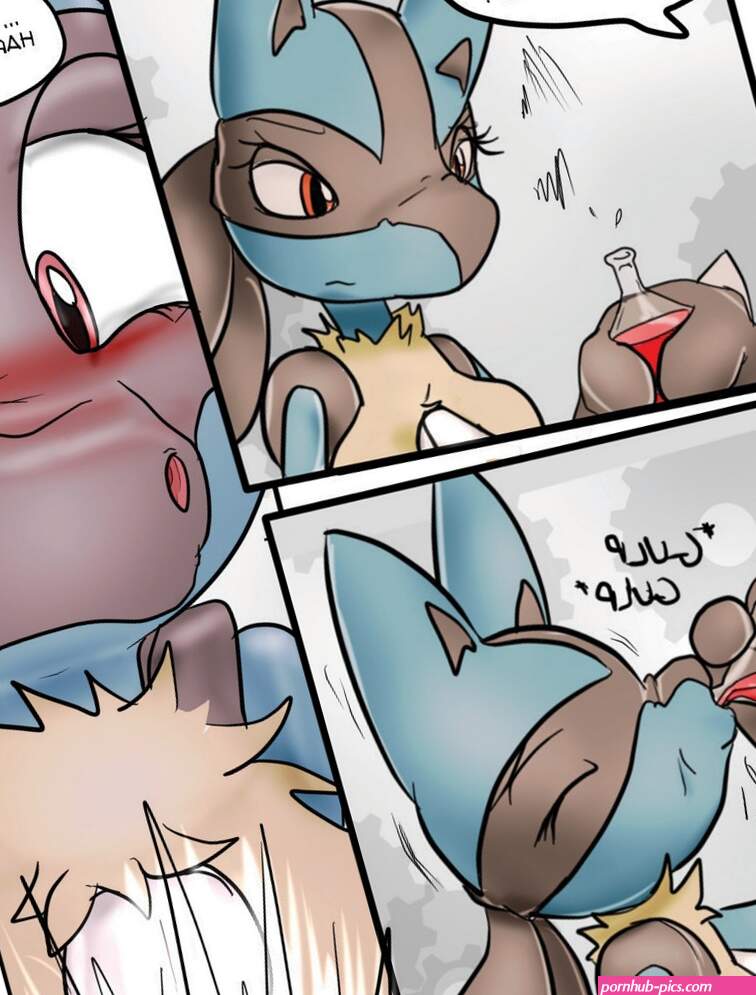 Female Lucario comic porn