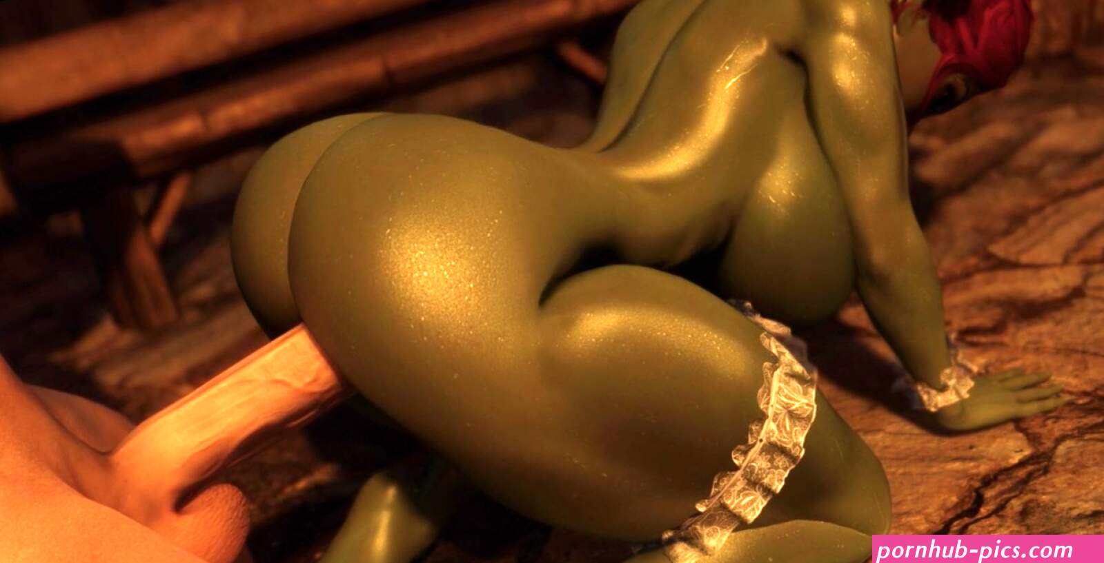 Curvy Goblin Maid and A Huge Dragonborn Cock