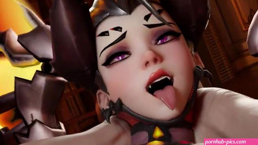 Ahegao Devil Mercy taking it Anal in Full Nelson