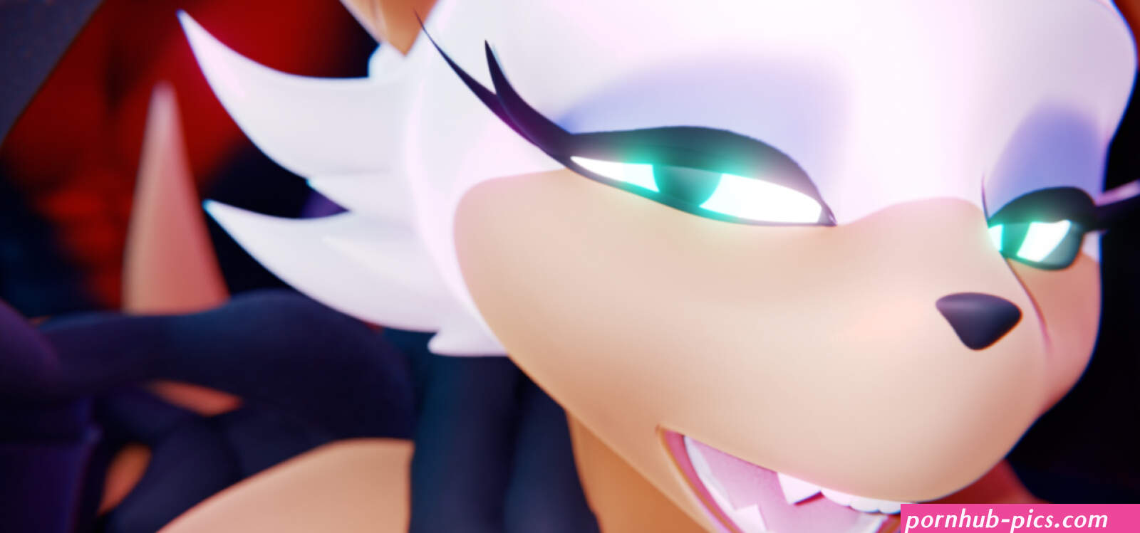 Rouge gets fucked by mean black wolf
