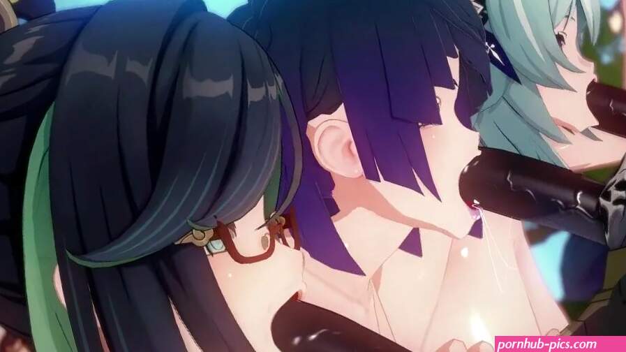 Eula xianyun and yelan got fucked by hilichurl