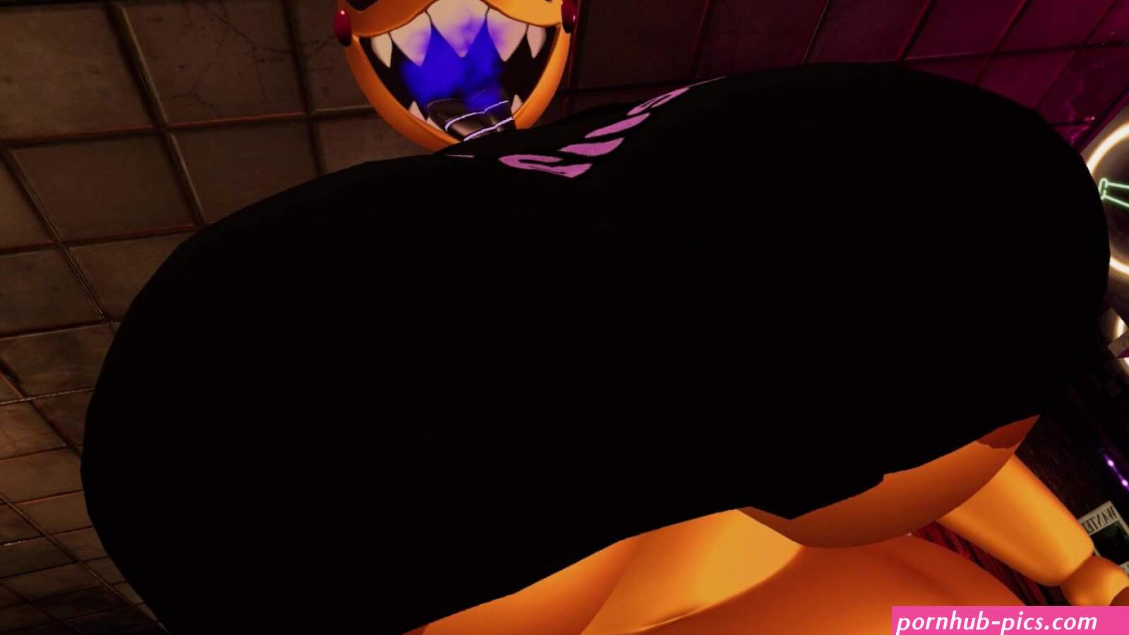 Toy chica hyper breast jiggle