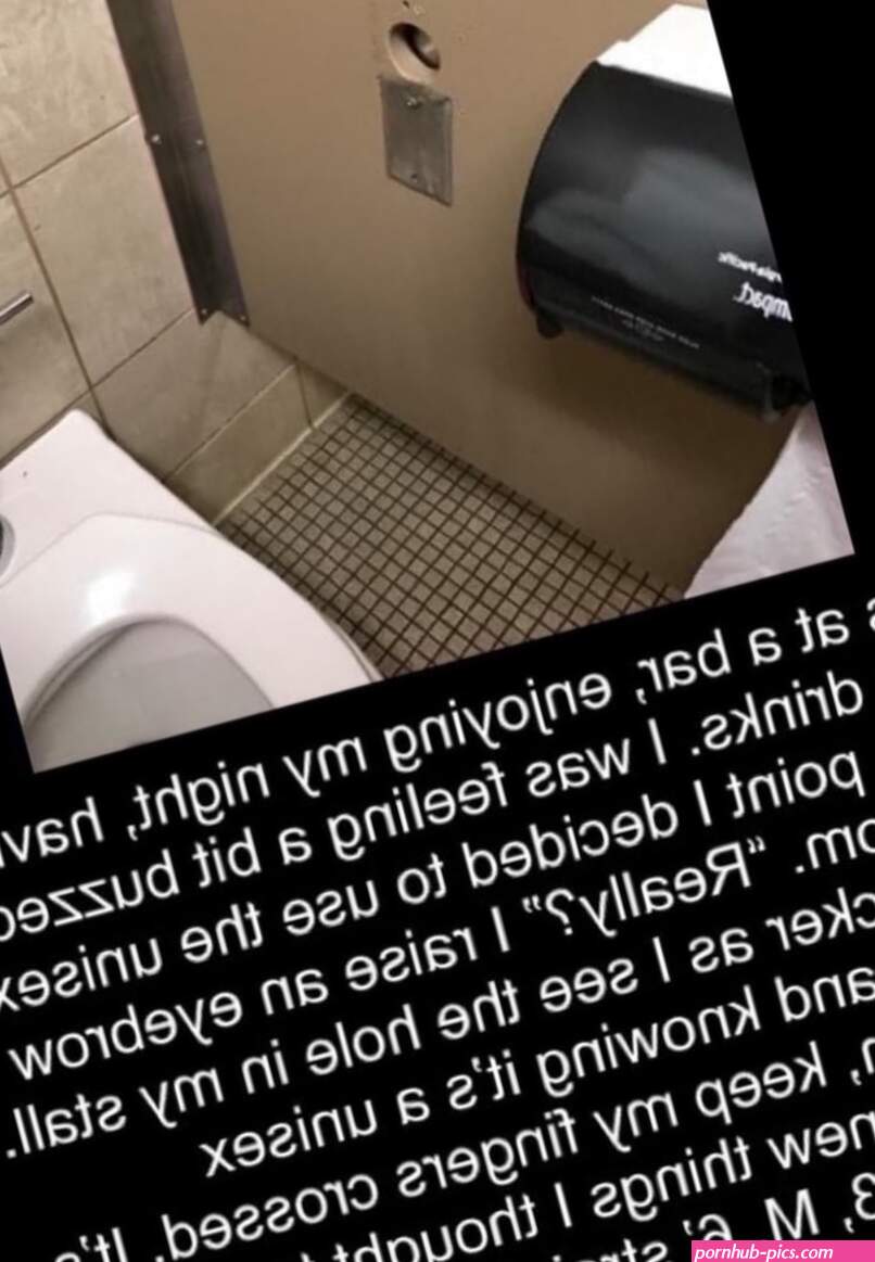 Glory Hole BB I was at a bar enjoying my night having a few drinks. I
