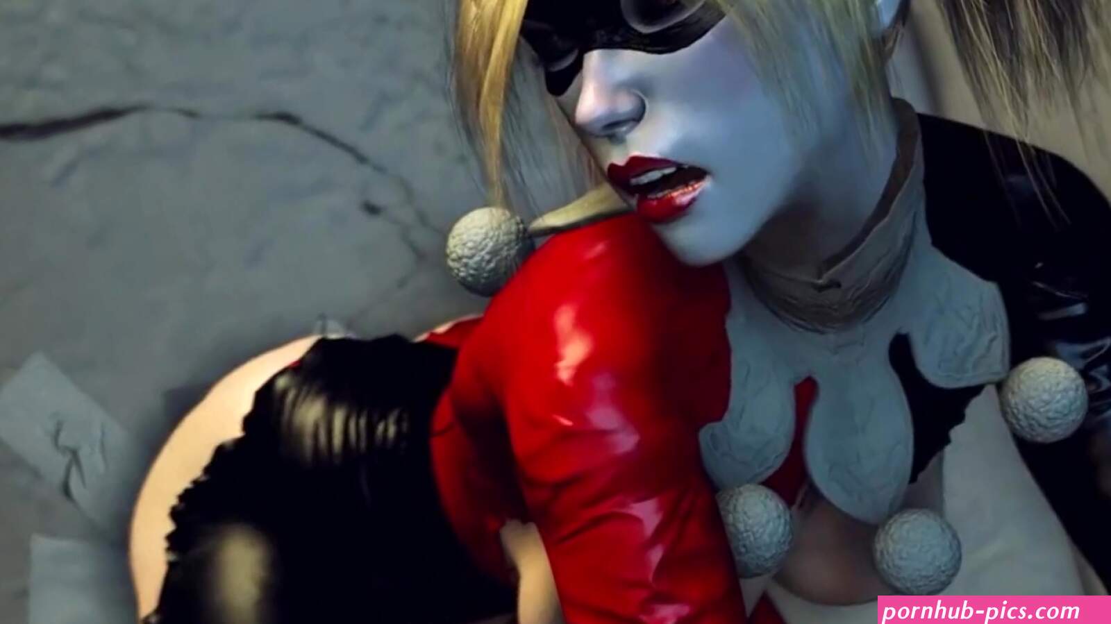 Harley Quinn found a hole in the wall and thought it was a great opportunity to fuck