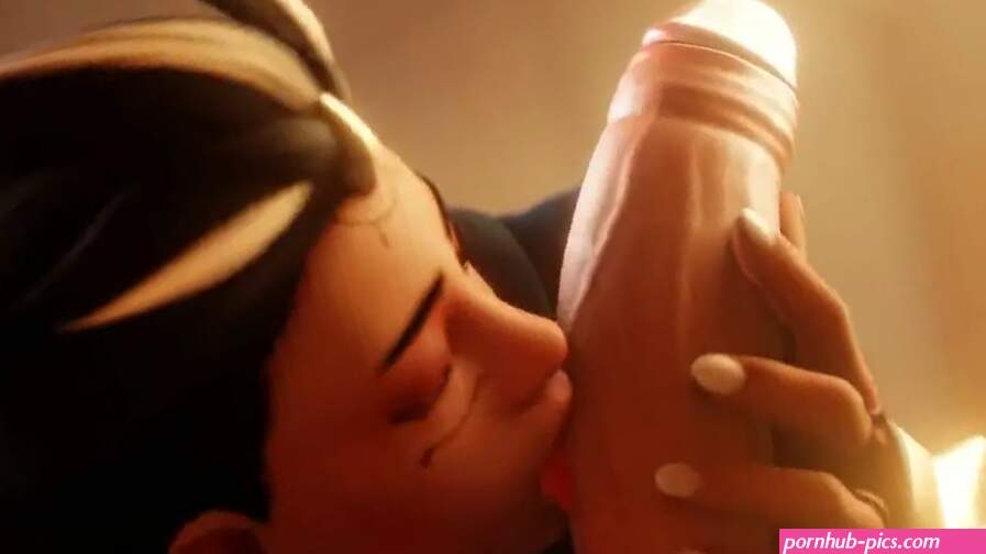 illari giving a blowjob