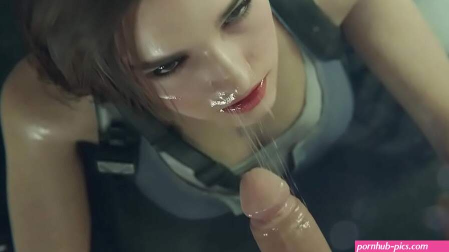 Jill Valentine sloppy blowjob