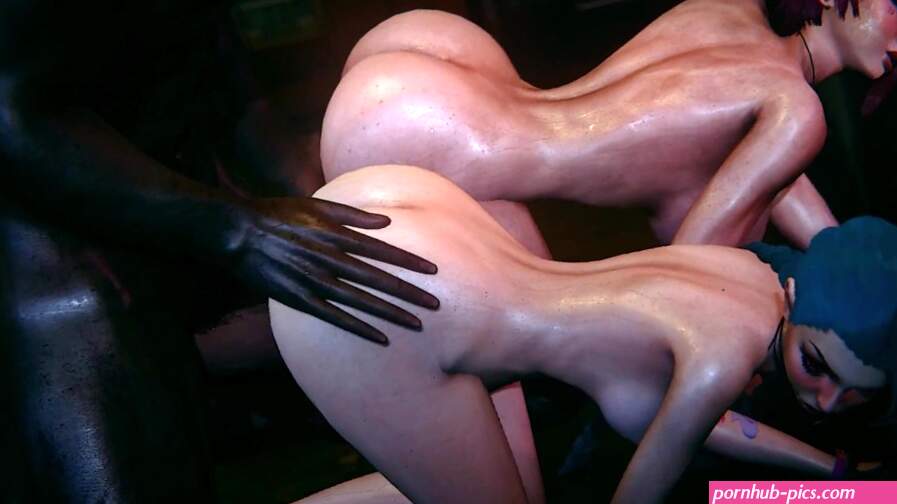 Jinx and Vi fucked by Big Black Cock 3D