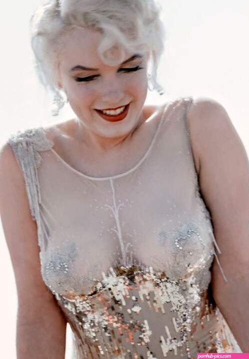 The Marilyn Diaries X: Marilyn Monroe wearing her infamous Orry-Kelly nude dress during production of Some Like it Hot in 1958.