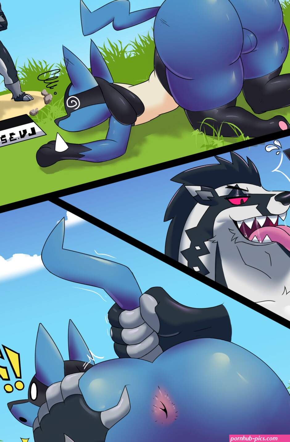 Lucario Obstagoon comic porn