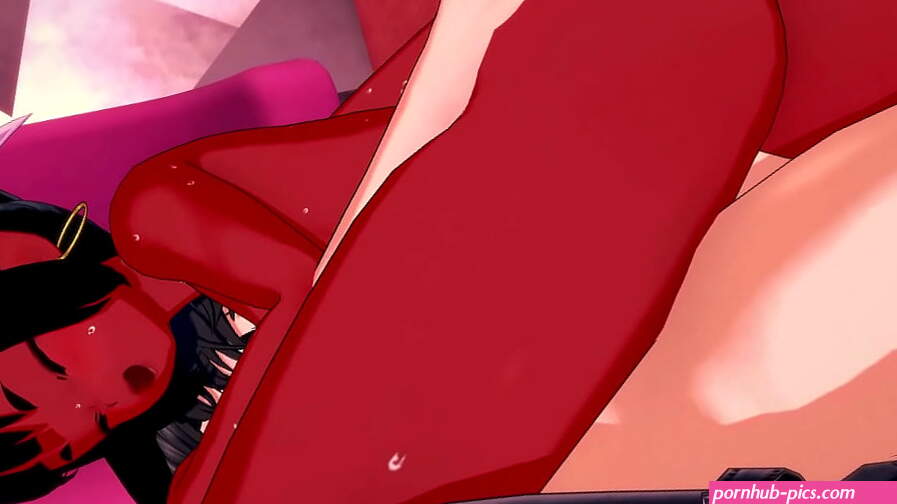 Meru the Succubus gets her pussy pounded until he cums inside her.