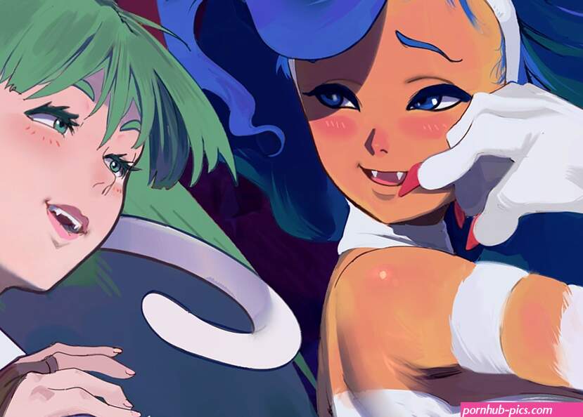 Morrigan Hentai: Morrigan Felicia and Lilith Having a Threesome!