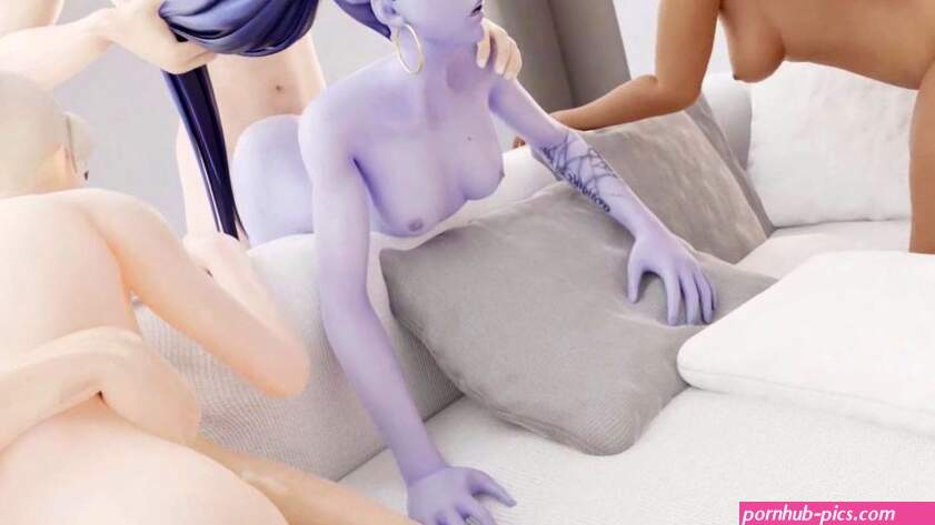 Pharah Mercy and Widow Sex Party