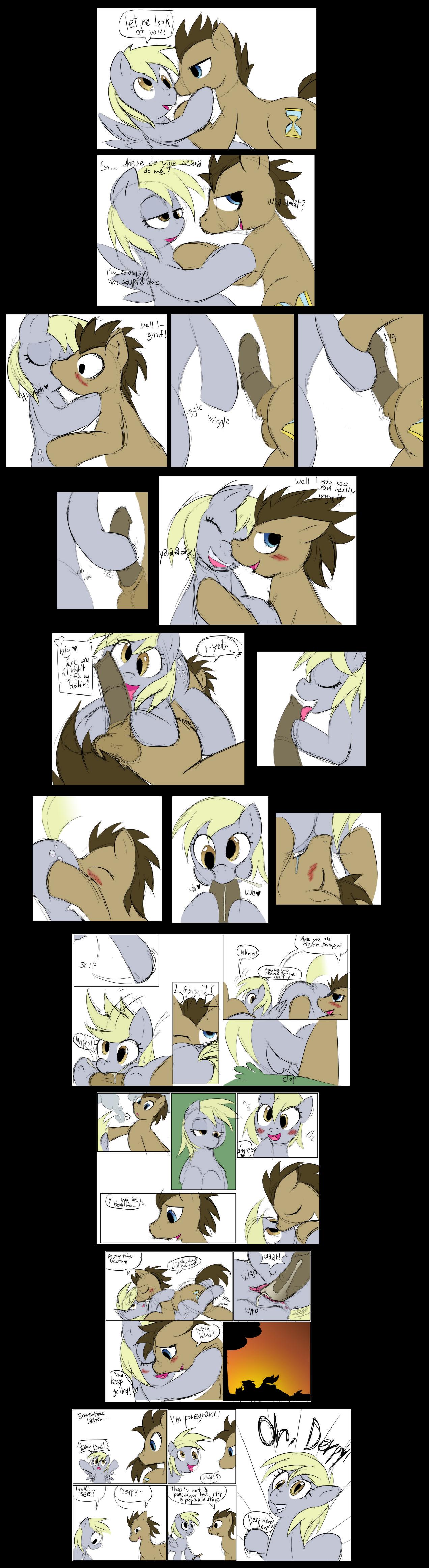 Post 776518: comic DerpyHooves DoctorWhooves FriendshipisMagic haikuoezu MyLittlePony