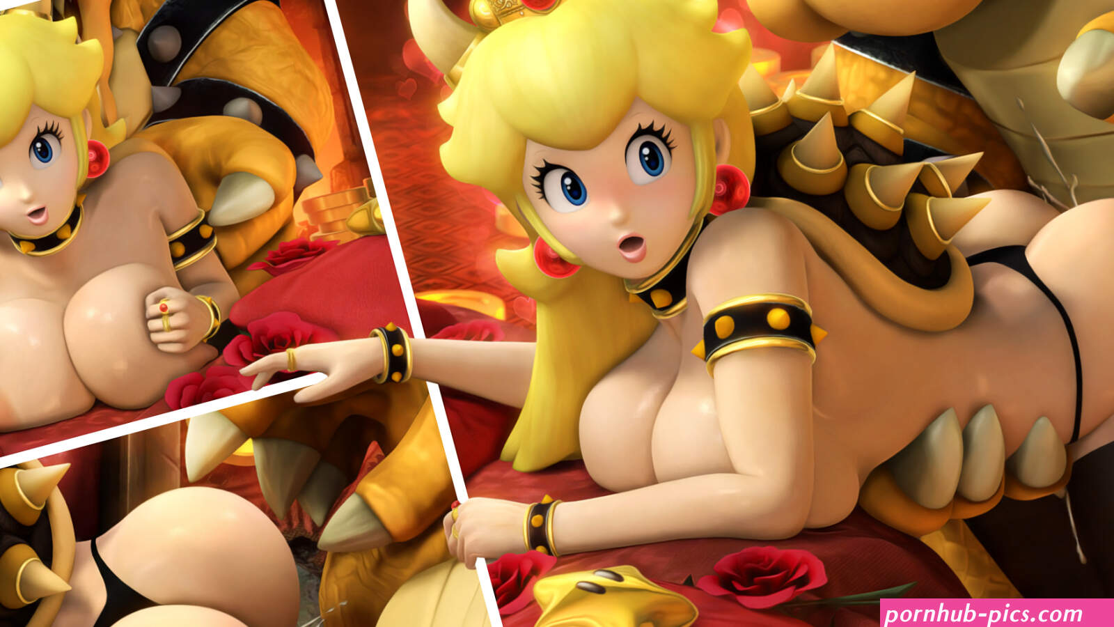 Bowser and Princess Peach