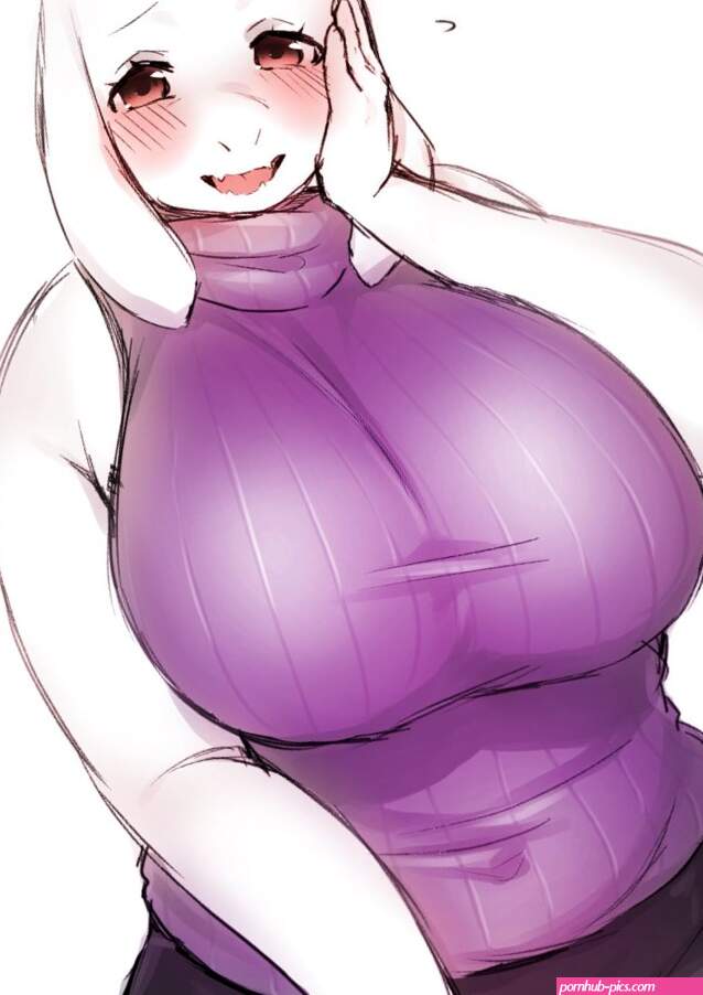 sakuragiyomi toriel undertale highres 1girl breasts brown eyes furry furry female huge breasts mature female open mouth plump solo