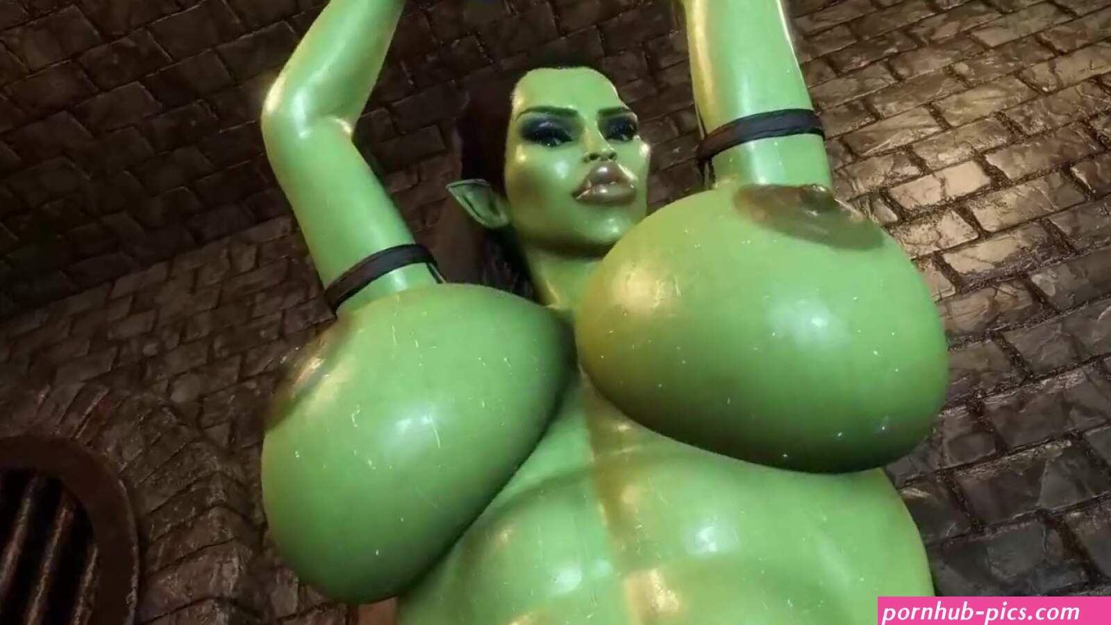 POV Fuck Captured Orc with Huge Cock