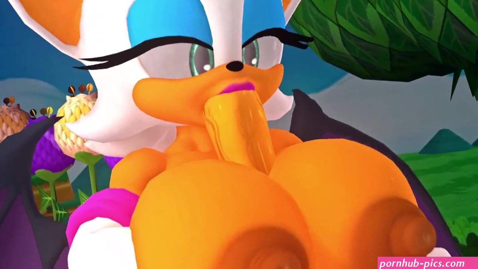 Rouge tittyfuck Tails