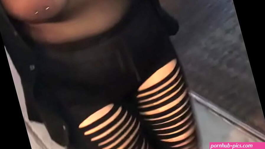 See through shirt no bra in public