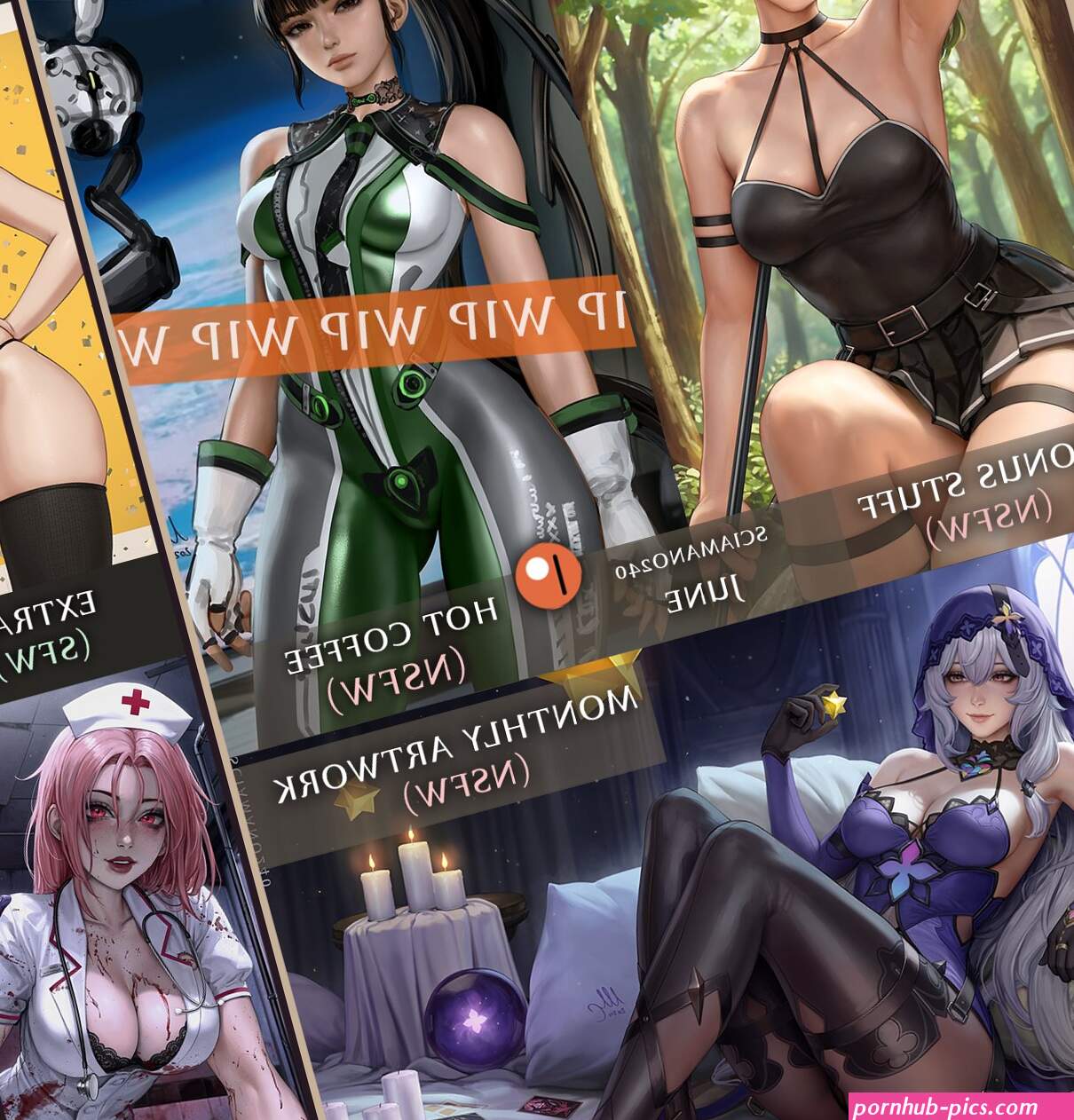 Sciamano240s Art on X: Here the main rewards of the June Patreon pack! If you join before June 1st you will be able to get this pack once finished.