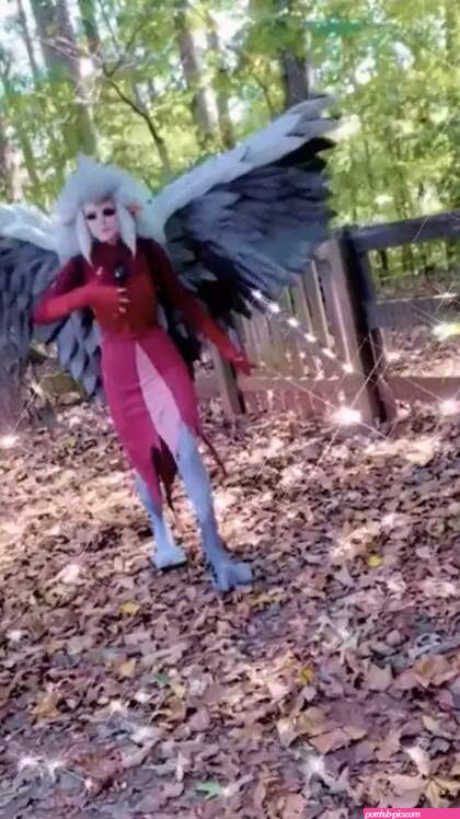 Check out my pink dress cosplay waiting to spread my wings on your cock.