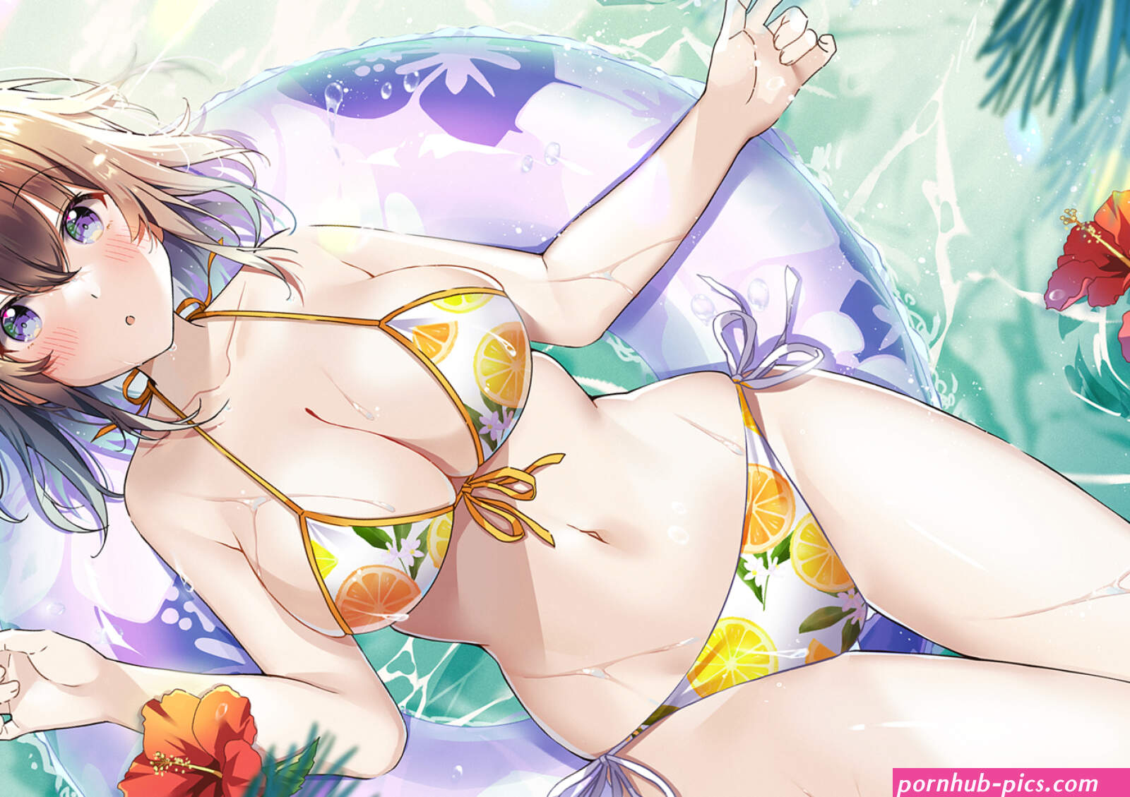 shiro kuma shake bikini swimsuits wet