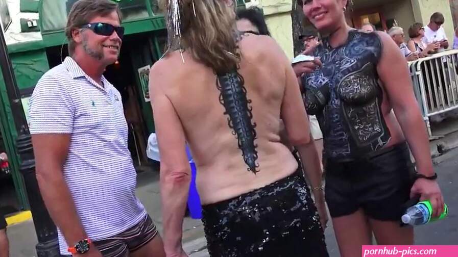 Naked Street Flashers Fantasy Fest 15 Daytime