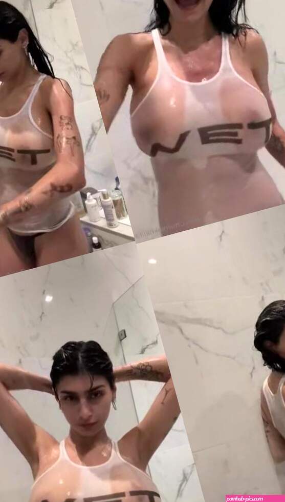 Mia Khalifa Nude Wet Tank Top OnlyFans Video Leaked