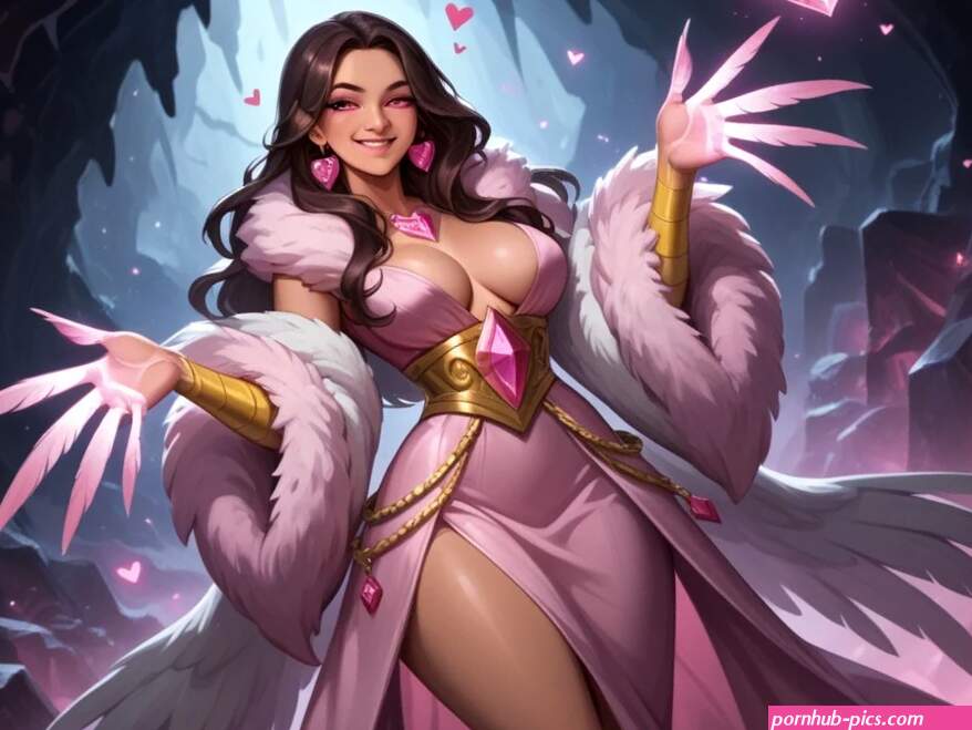Hoarding Treasures Monster Woman Wearing Pink Harpy Clothes Asian AI Porn
